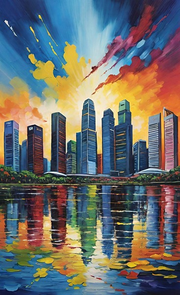 SG cityscape 21k2 Print