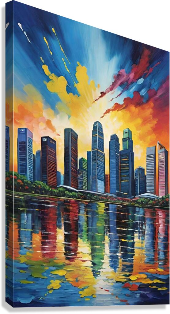 SG cityscape 21k2 Canvas Print