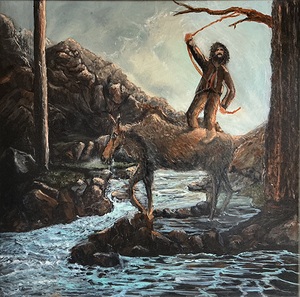 IMG  Mount Man found a way to get on a Cow moose