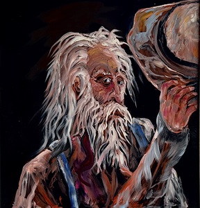 IMG 4205 Old cowboy holding his hat up