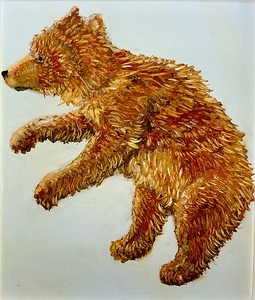 IMG 0133 grizzly cub on ice pond