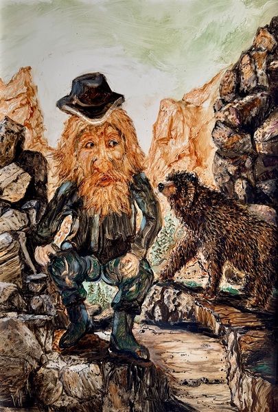 IMG 4309. leprechaun and a bear Print