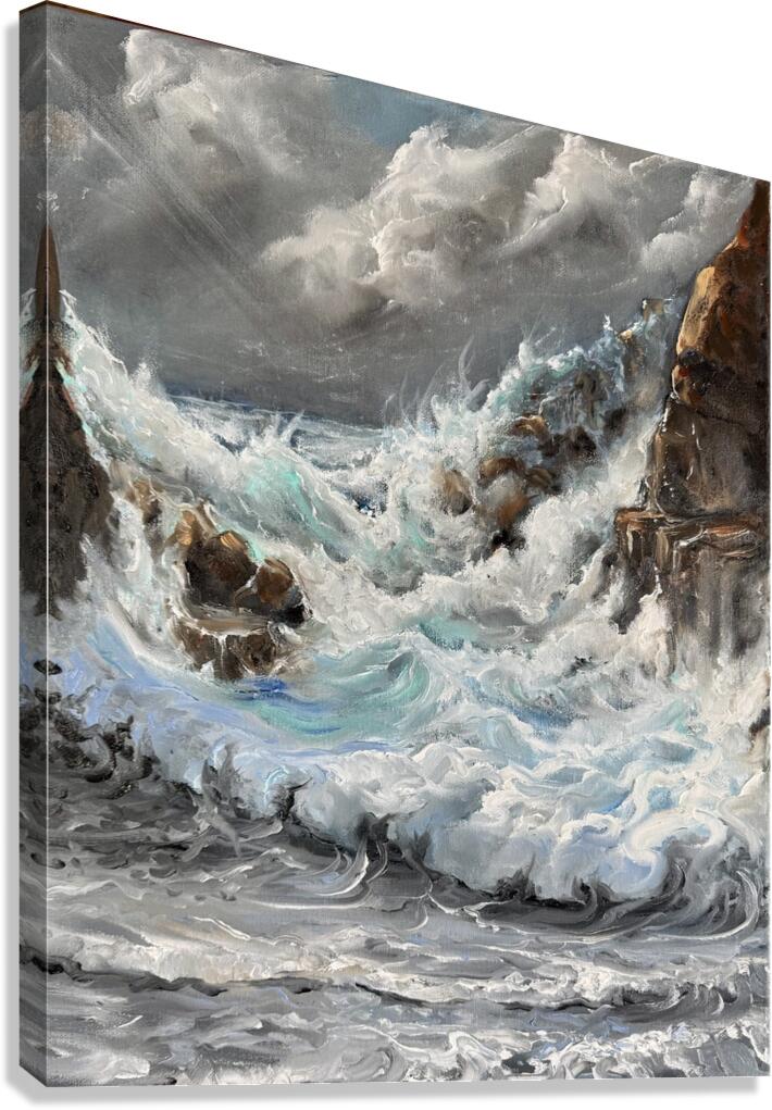 IMG 4394 Beautiful action packed seascape Canvas Print