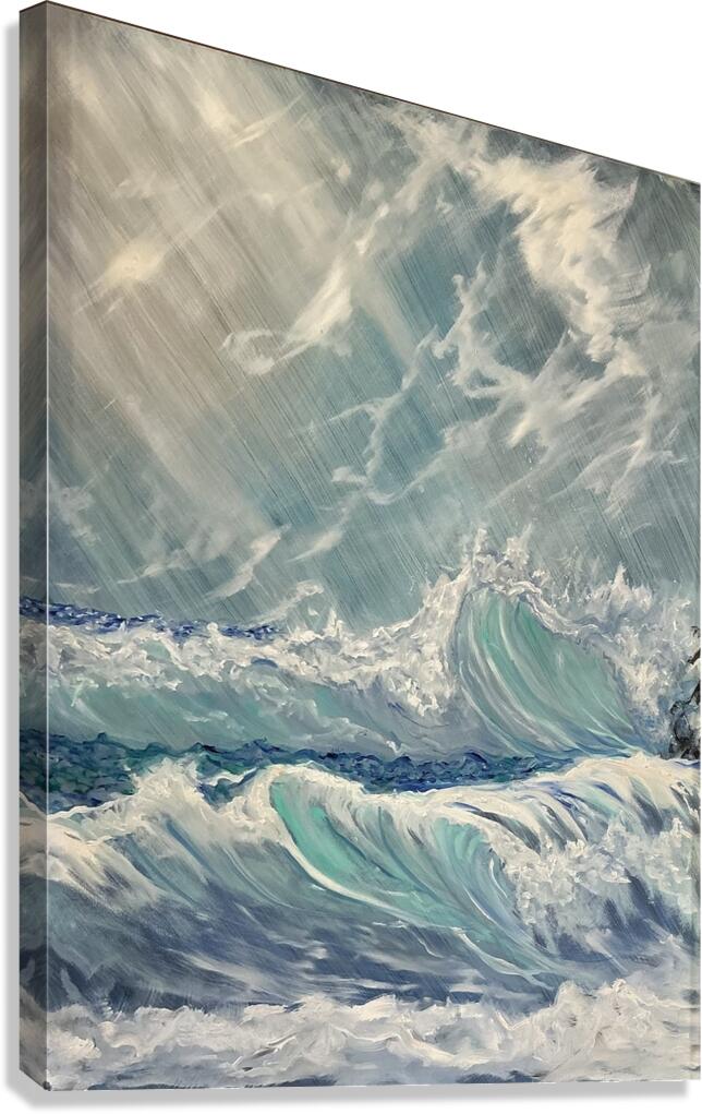 IMG 0262 wild sky seascape Canvas Print