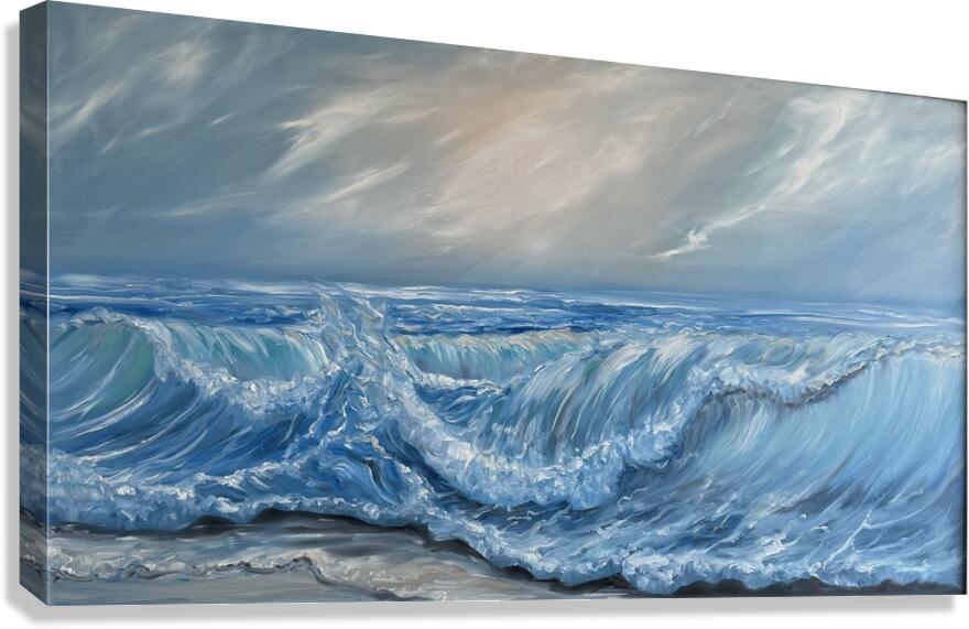 IMG 4198 -blue seascape Canvas Print