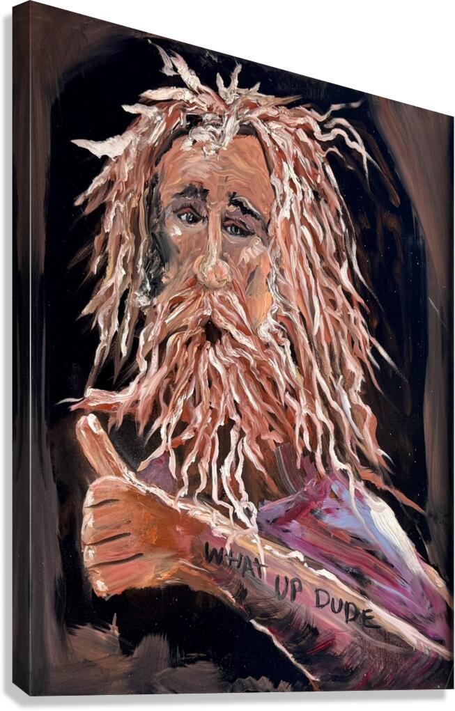 IMG 4207. what’s up dude man  Canvas Print