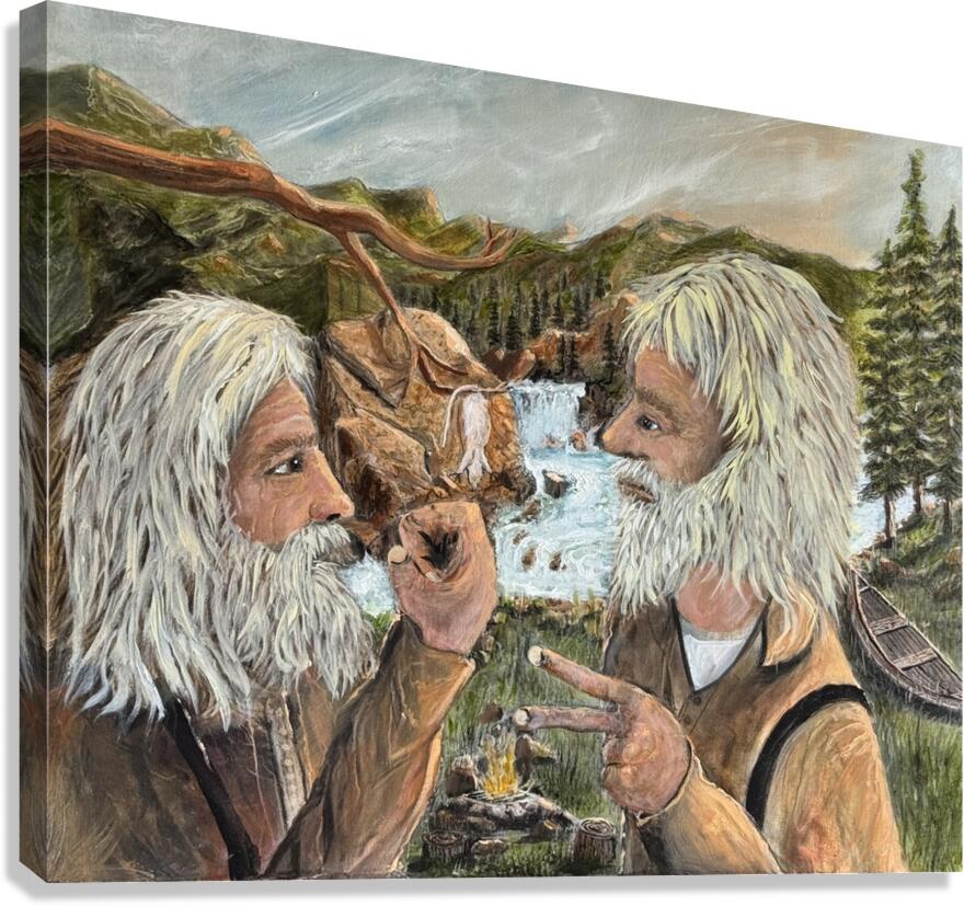 IMG 4162 rocks paper scissors who gets to eat the mouse Canvas Print