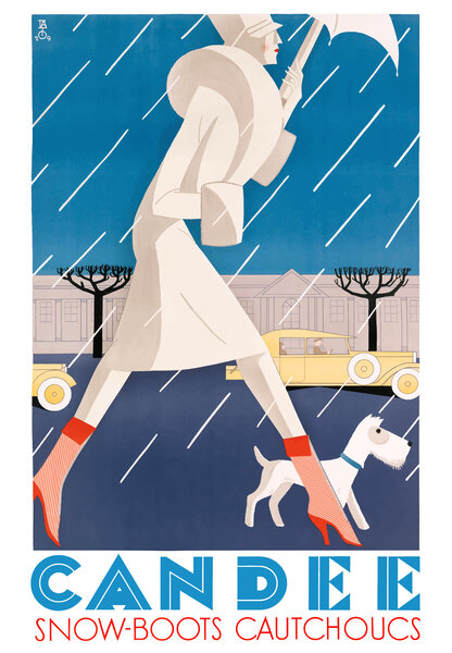 1929 Candee Snow Boots Advertising Poster by Retrographics