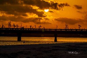 Sunrise and a bridge