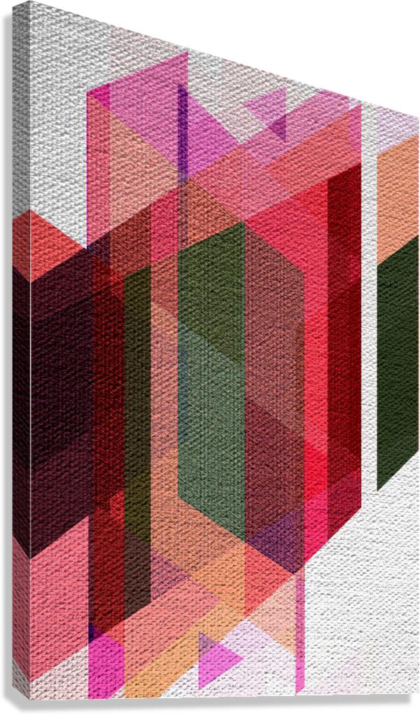 vivid geometric intersection no8 Canvas Print
