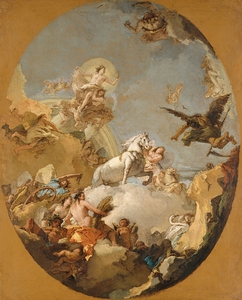 Giovanni Battista Tiepolo – The Chariot of Aurora c. 1734 | Baroque Mythological Masterpiece