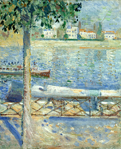 Edvard Munch - The Seine at Saint-Cloud . 1890