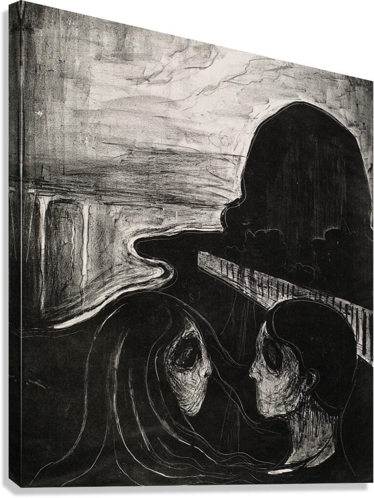 Edvard Munch - Attraction I Canvas Print