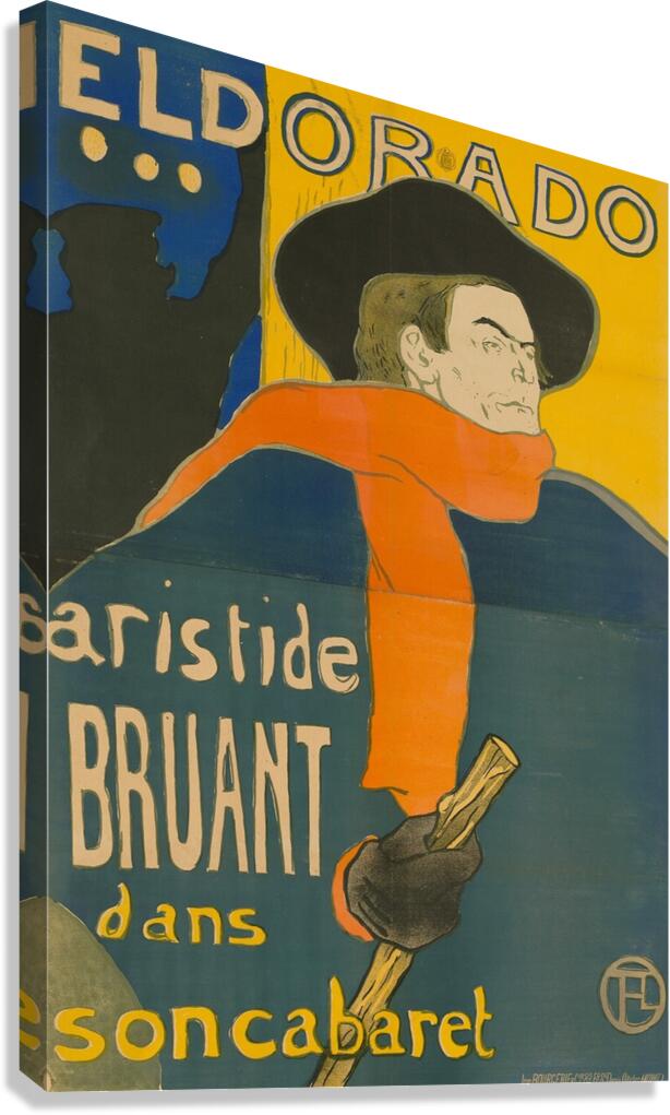 Henri de Toulouse-Lautrec - Eldorado: Aristide Bruant Canvas Print