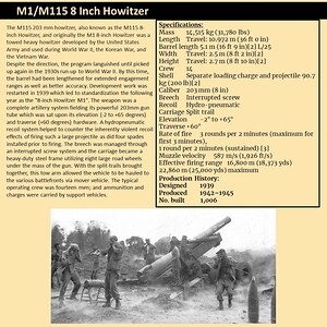 M115 8 Inch Howitzer