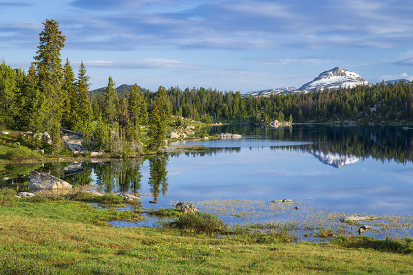 Serene Alpine Lake by D Robert Franz