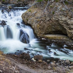 Firehole Falls in Yellowstone National Park