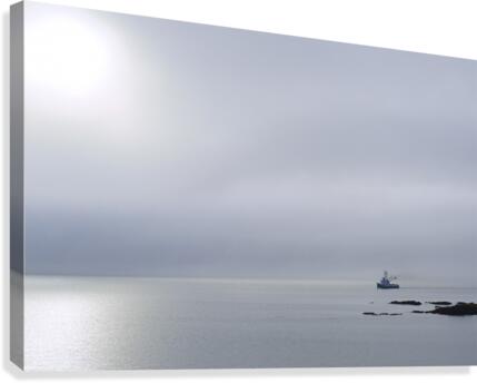 steaming home Canvas Print