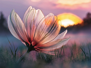 translucent flower with delicate petals2