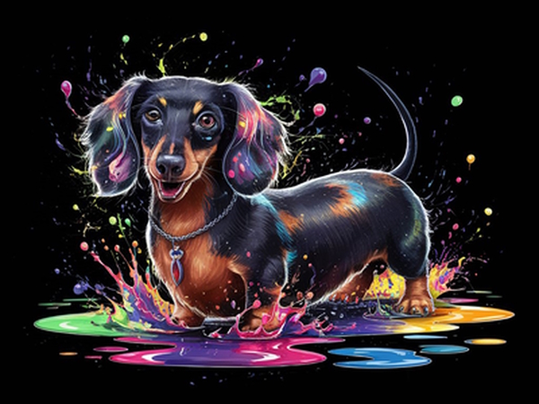 A charming raven colored dachshund3 by NorShop