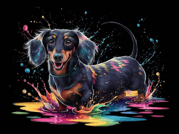 A charming raven colored dachshund4 by NorShop
