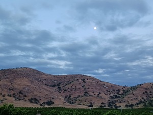 Full Moon and Hills