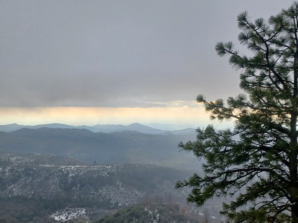 Overlook with Snow by Anitra K Acuna