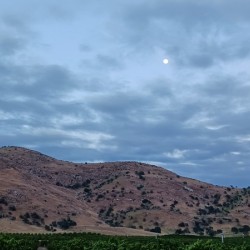 Full Moon and Hills
