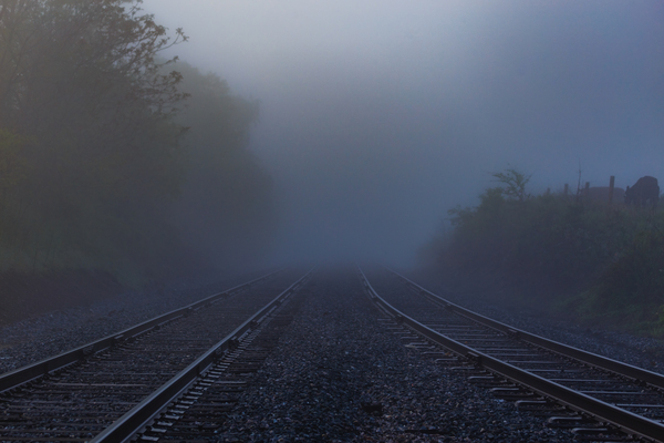 Early Morning Train Tracks by Nativ