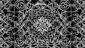 geometric regular Arabic pattern vector 2
