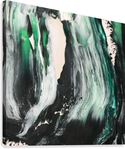 Abstract Black & White Expression Canvas Print