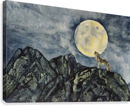 Howling Wolf Canvas Print