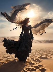 Default Girl in billowing bellows ghostly etherea 1715440552.1888