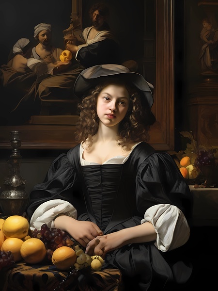 Default CaravaggioTintorettoVermeerWillem KalfRem  Print