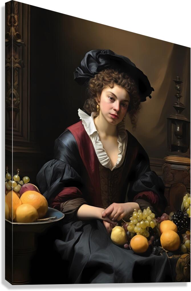 Default CaravaggioTintorettoVermeerWillem KalfRem 1714833971.1357 Canvas Print