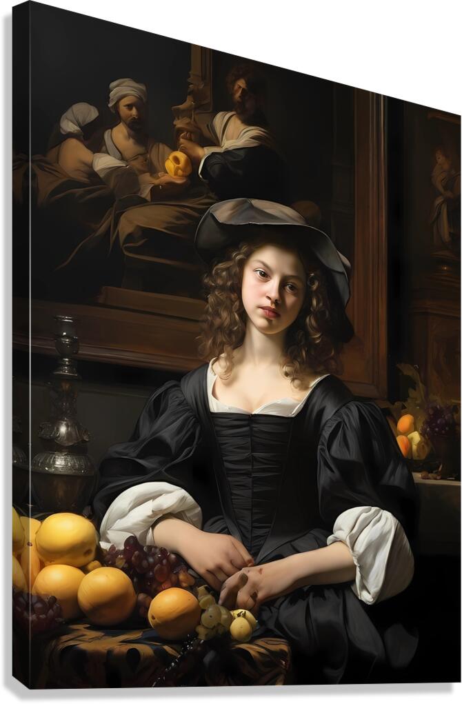 Default CaravaggioTintorettoVermeerWillem KalfRem  Canvas Print