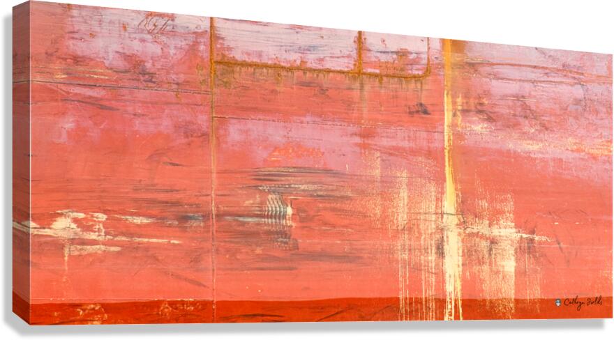 EMANUELE S | Sunlit Tangerine Horizons  Canvas Print