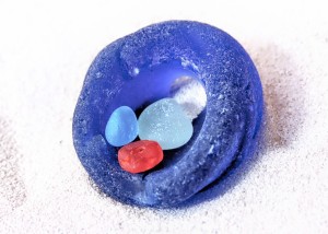 Bottleneck sea glass