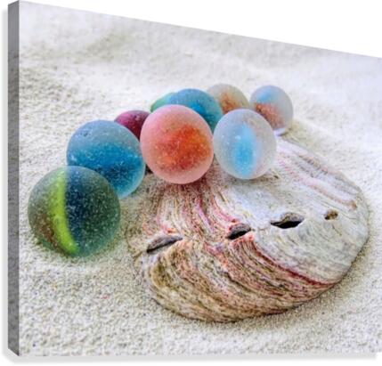 Weathered marbles Canvas Print