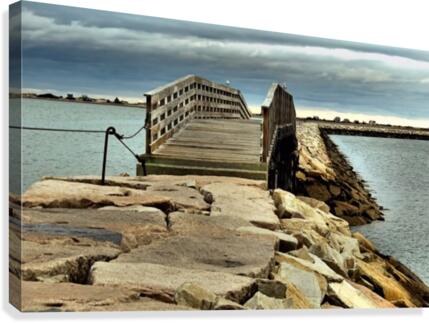 Jetty bridge Canvas Print