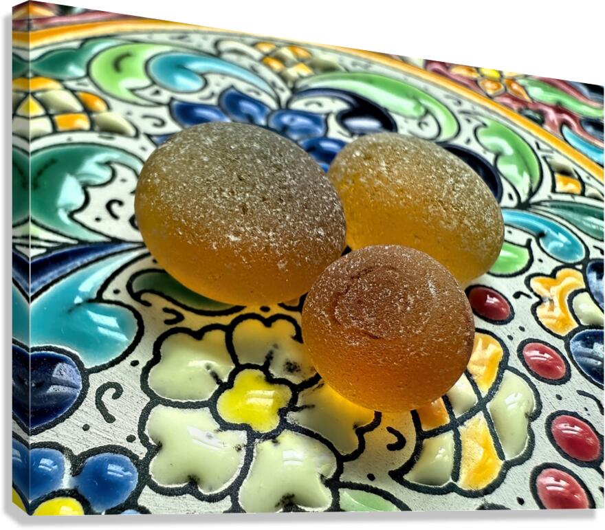 Amber rounds  Canvas Print