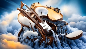Guitar on a cloud