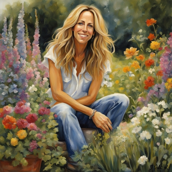 In the garden by John Mc Reason ARTWORKS POP ROCK PROG ROCK ART