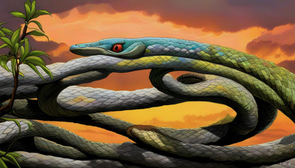 The snake rests by John Mc Reason ARTWORKS POP ROCK PROG ROCK ART