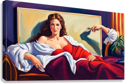 Pose Canvas Print