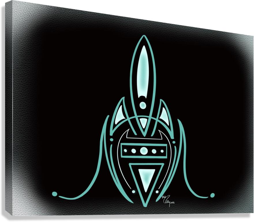 Teal Rocket Canvas Print