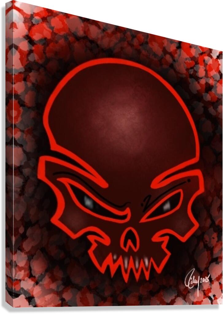 Red Bonehead Canvas Print