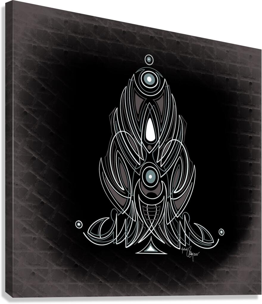 Silver Web Canvas Print
