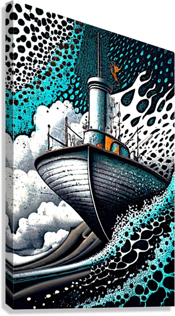 Bubble Seas Canvas Print