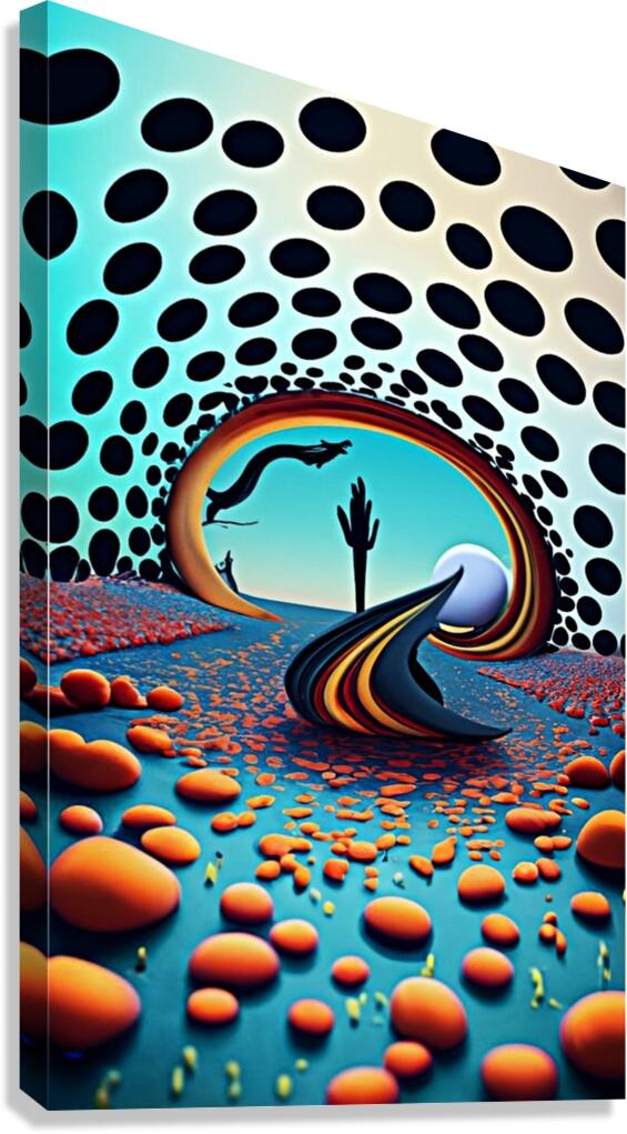Orange Stone Canvas Print